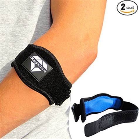 Buy Tennis Elbow Brace 2 Pack With Compression Pad By PlayActive