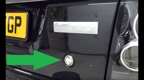 How To Fit Demo Of Range Rover Sport Chrome Tailgate Button Cover YouTube