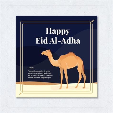 Premium Vector Happy Eid Al Adha Camel