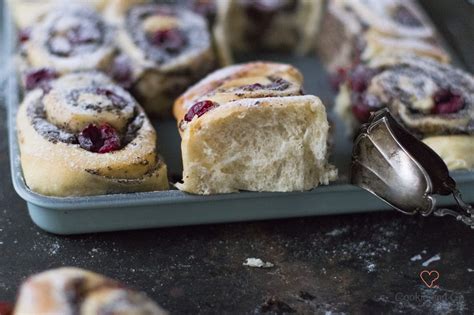 Mohn Schnecken Mit Marzipan Kirschen Cookie Und Co