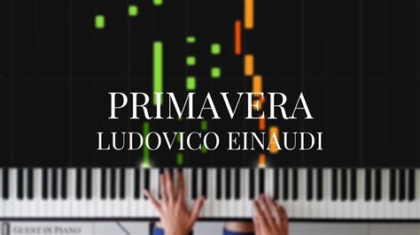 Primavera Ludovico Einaudi Piano Tutorial Youtube