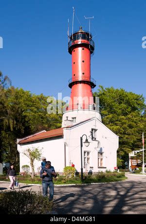 Rozewie Lighthouse Polish Latarnia Morska Rozewie Between Jastrz Bia