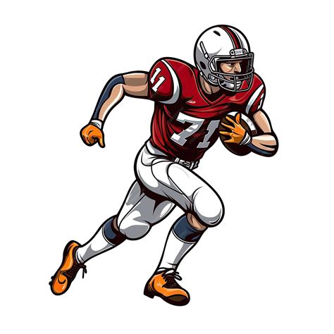 Premium Photo | American football player clip art