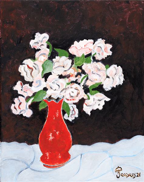 Roses No Is An Original Painting By Jacques Pepin