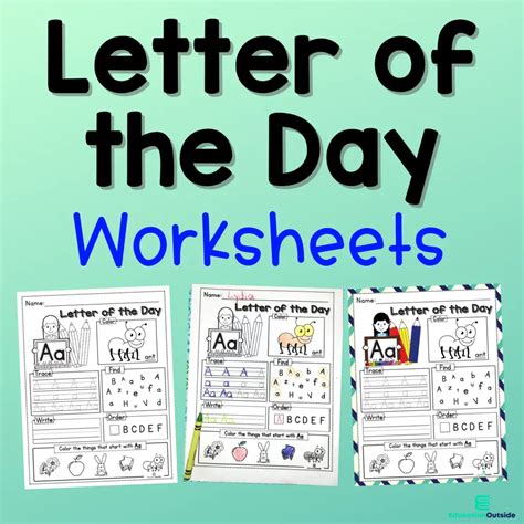 Letter Of The Day Printables