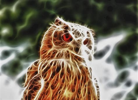 Fire Owl Digital Art By Tilly Williams Fine Art America