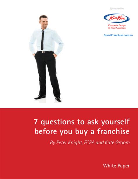 7 Questions To Ask Yourself Before You Buy A Franchise