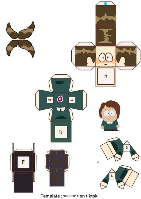 South Park Paper Craft Mark Artesanatos F Ceis E Divertidos Arte Em