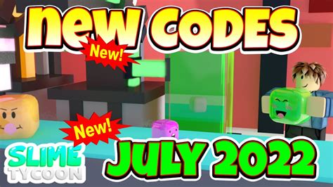 2022 All Secret Codes Roblox Saves 🌴slime Tycoon🌴 New Codes All Working Codes Youtube