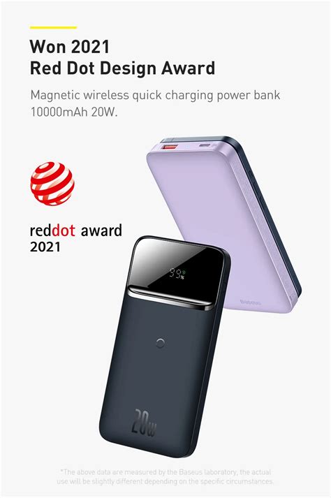 Baseus Magnetic Wireless Quick Charging 10000mAh Power Bank 20W ...