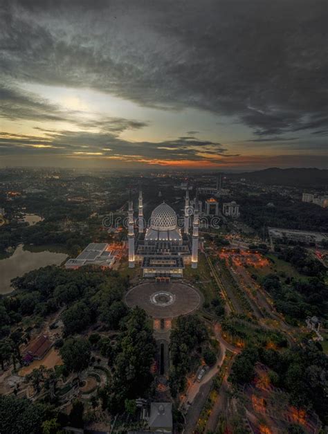 Aerial Photo Of Shah Alam Mosque Stock Photo Image Of Kedahmalaysia