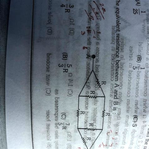 SOLVED Calculate Equivalent Resistance Of Circuit