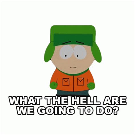 What The Hell Are We Going To Do Kyle Broflovski Sticker What The