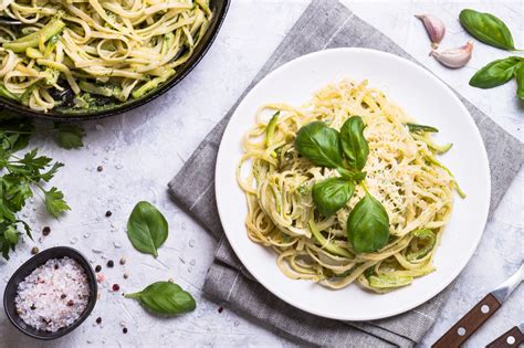 Tagliatelles De Courgettes La Cr Me Et Mozzarella Boulanger