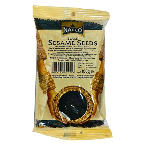 Natco Black Sesame Seeds Variety Foods Uk