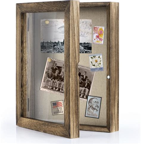 Love Kankei Shadow Box Display Case 8 X10 Shadowbox Picture Frame With Linen Back Memorabilia