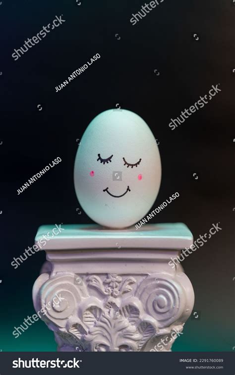 Animated Egg Drawings Different Faces Expressions Stock Photo ...