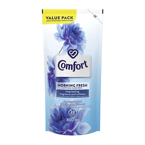 Comfort Morning Fresh Concentrated Fabric Softener Refill 800 Ml