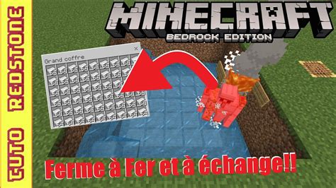 Comment fabriquer une ferme à fer TUTO Minecraft 1 21 MCPE Switch