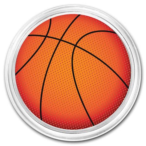 Buy 1 oz Silver Colorized Round - APMEX (Basketball) | APMEX