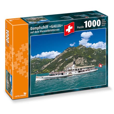 Teile Puzzle Dampfschiff Gallia Auf Dem Vierwaldst Ttersee