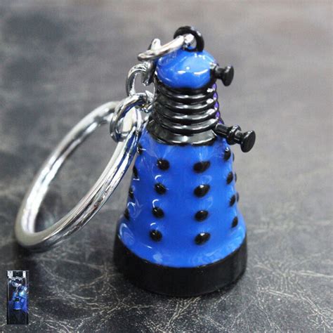 Dr Doctor Who Dalek Robot Diecast Metal Keyring Dw Key Ring Keychain