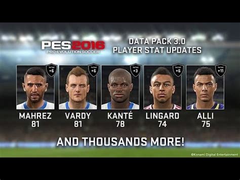 PES 2016 DLC 3 00 All New Faces Preview YouTube