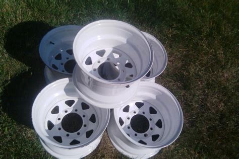 Rims 5 White wall 15x10, 8 on 6.5 Pro Comp Steelies New - Pirate4x4.Com ...