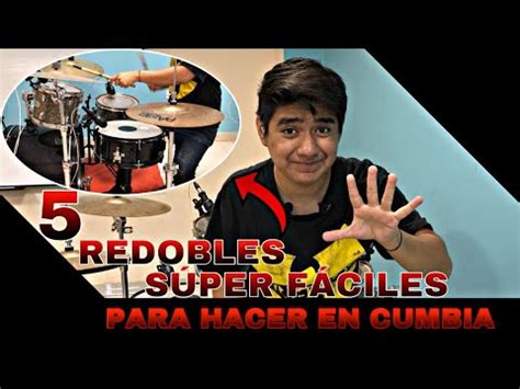 5 Redobles SÚPER FÁCILES En Cumbia 2 YouTube