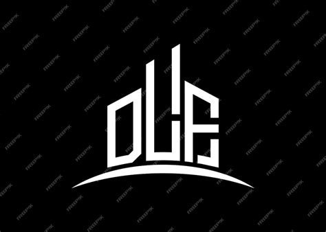 Premium Vector | Letter dlf building vector monogram logo design ...