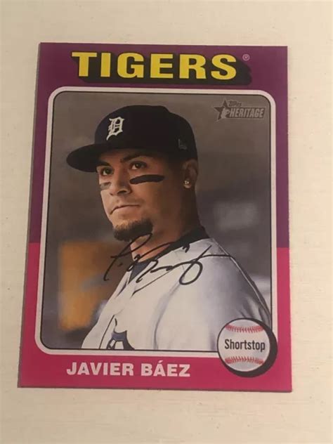 2024 TOPPS HERITAGE Mini Javier Báez Detroit Tigers 408 EUR 1 09