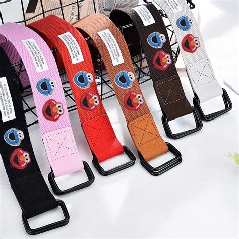 Мужской и wo мужской тканевый ремень с двумя кольцами и пряжками со ...