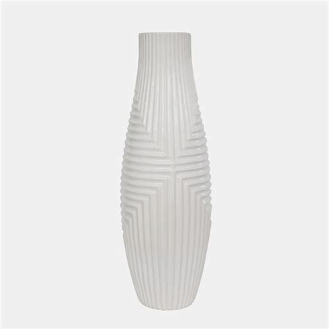 20 White Pattern Ceramic Vase Wilford Lee Home Accents