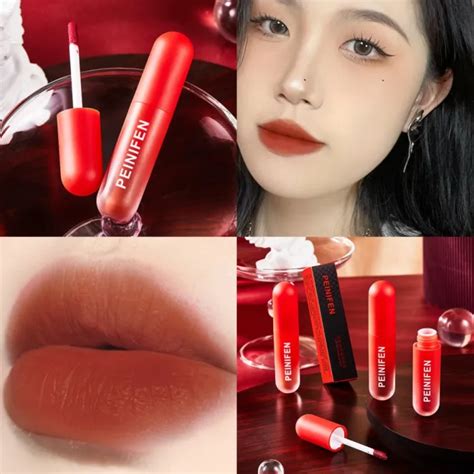 Leach【ready Stock】velvet Matte Lip Mud Lip And Cheek Mud Dual Use Lip Clay Long Lasting Not Dry