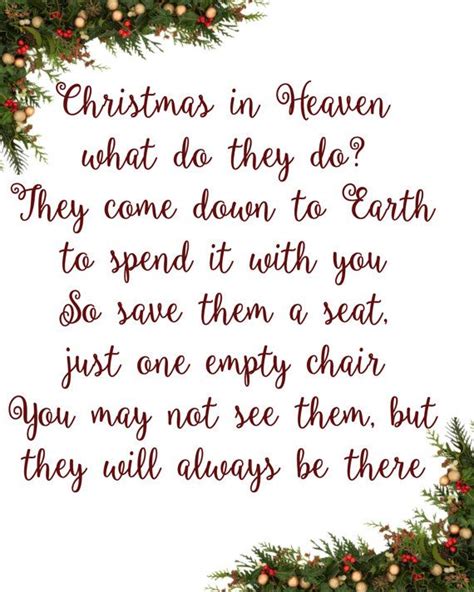 Christmas In Heaven Sign Instant Download Etsy Christmas In Heaven