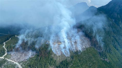 Vancouver Island Wildfires Large Fire Spotted Near Nimpkish River