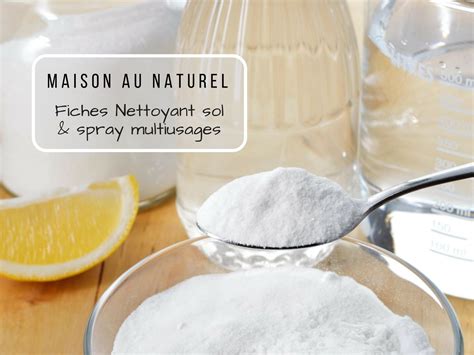 Recette Maison Nettoyant Sol Spray Multi Usage Naturel Nettoyer