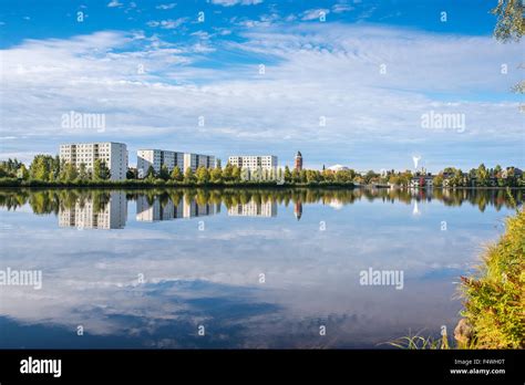 Finland Pohjois Pohjanmaa Oulu City By River Stock Photo Alamy