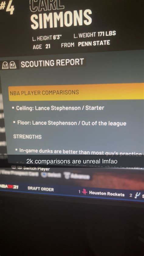 Accurate Lance scouting report on 2k : r/pacers