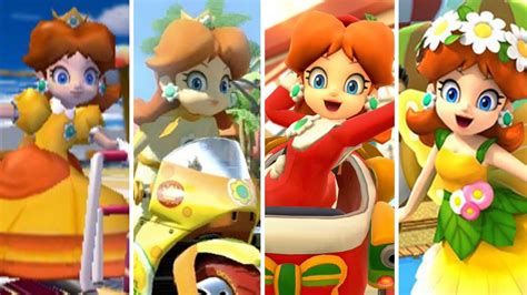 Evolution Des Costumes De Princesse Daisy Dans Mario Kart 2003 2020 Youtube