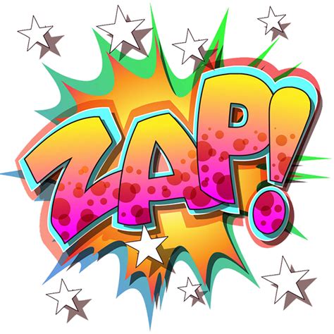 Pop Art Comic Onomatopeyas Png Comic Book Stars Clipart Large Size