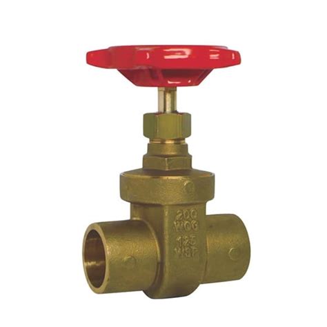 207f Brass Gate Valve Red White Valve Corp