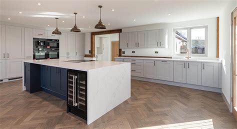 Alaska Bianca Quartz Kitchen Maidstone Case Study Stonewright Uk