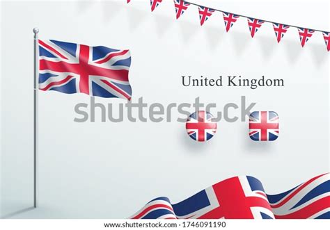 Union Jack Waving On Pole: Over 278 Royalty-Free Licensable Stock Vectors & Vector Art ...