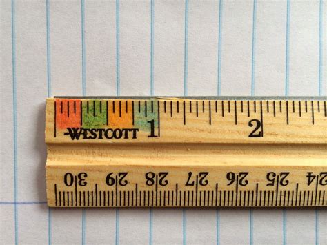 Free printable ruler with fractions - pushmery