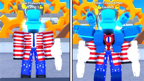 Sprawdzam Nowy Titan Firework Man Godly W Toilet Tower Defense Roblox Showcase Youtube