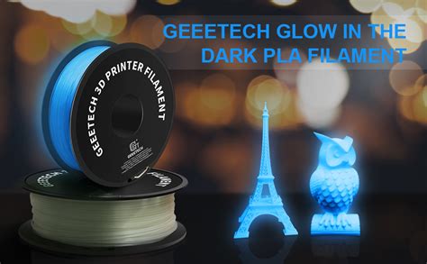 Glow In The Dark Pla Blue D Printer Filament Geeetech