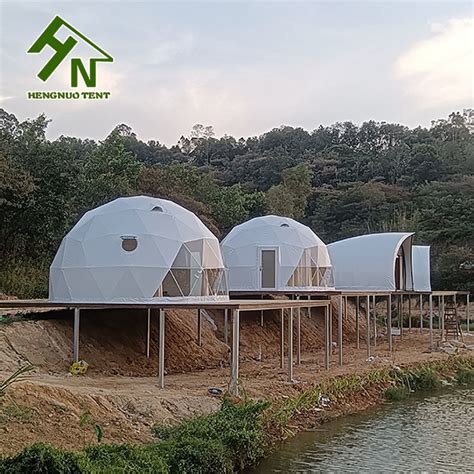 Safari Hotel Tents Glamping Dome Tent China 5m Geodesic Dome Tents