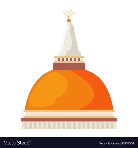 Buddhist temple design Royalty Free Vector Image