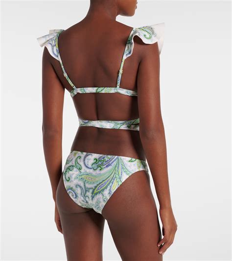 Bedruckter Bikini Ottie in Grün Zimmermann Mytheresa